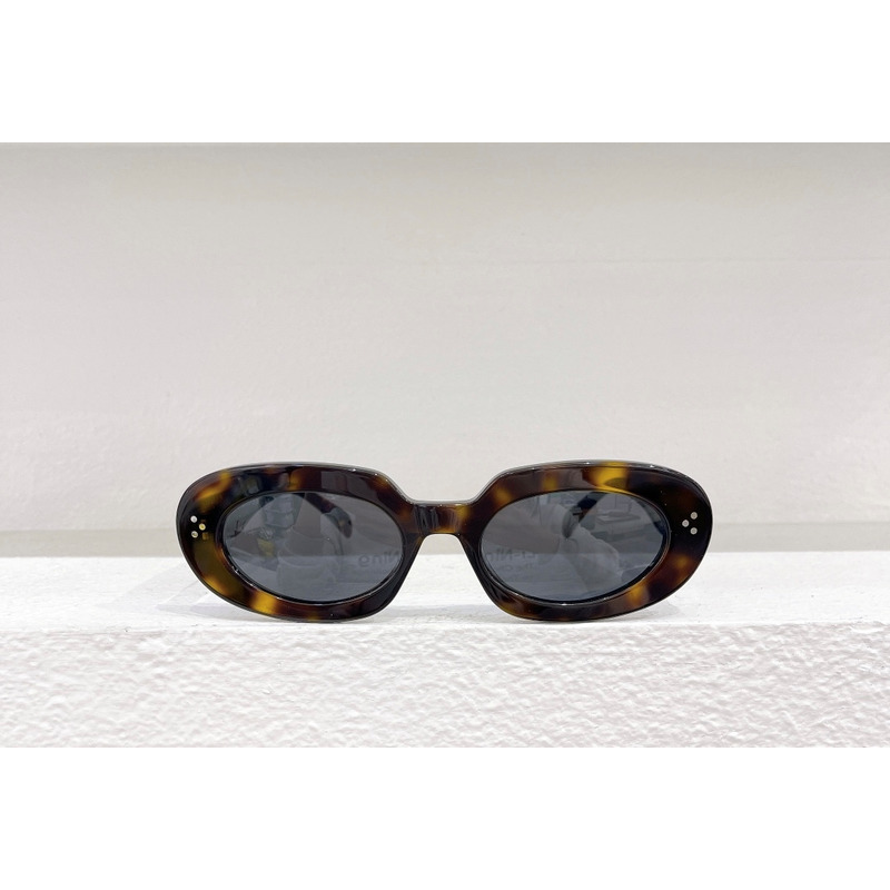 Ce**e cat eye s193 sunglasses in acetate dark havana