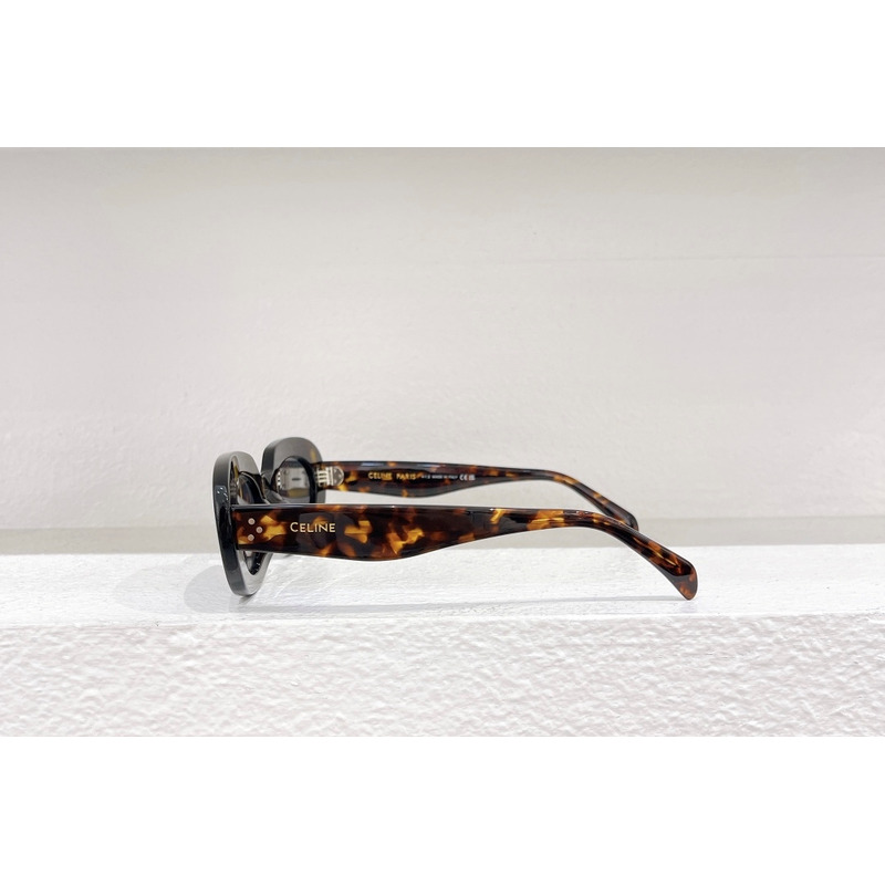 Ce**e cat eye s193 sunglasses in acetate dark havana