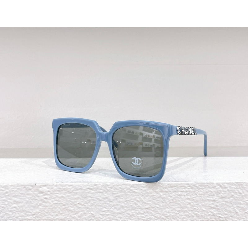 Ch*el square sunglasses dark blue