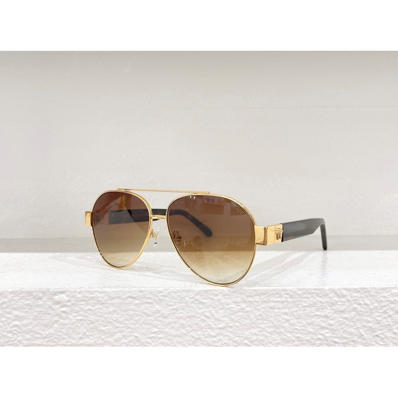 Versace Medusa Squared Sunglasses Gold+Black