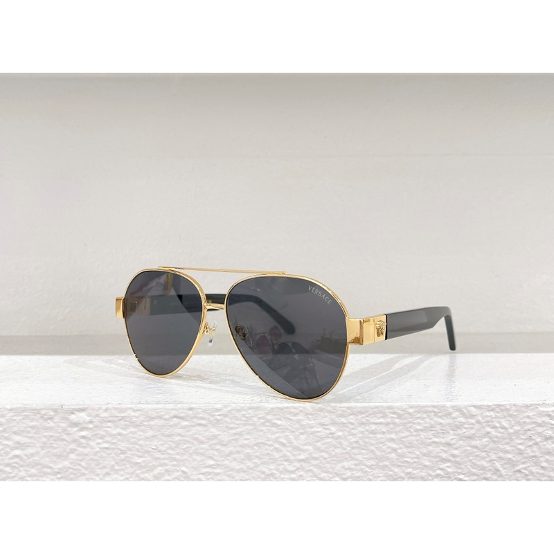 Versace Medusa Squared Sunglasses Gold+Black