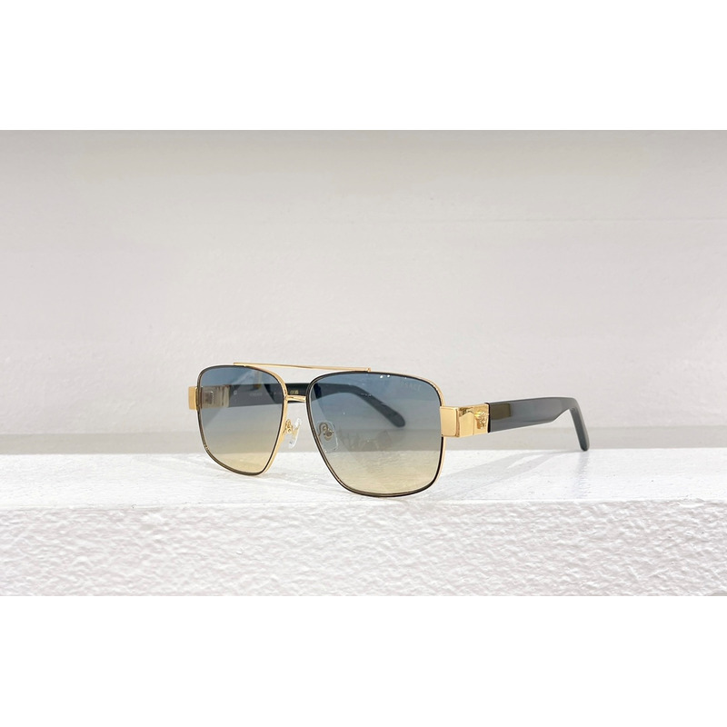 Versace Medusa Squared Sunglasses Black+Gold