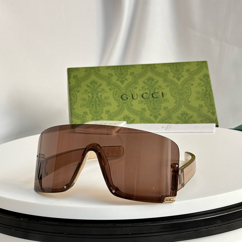 G*u*i mask style sunglasses  in brown