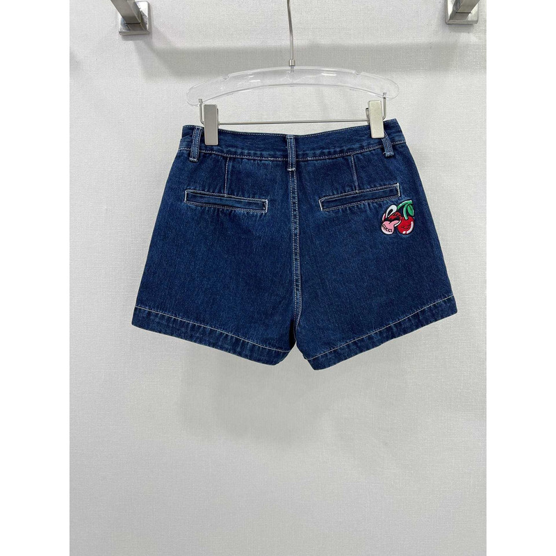 G*u*i denim shorts blue