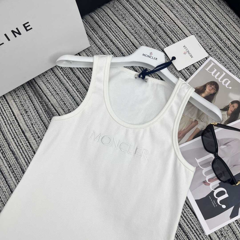 Moncler Logo Tank Top White