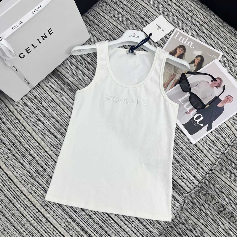 Moncler Logo Tank Top White