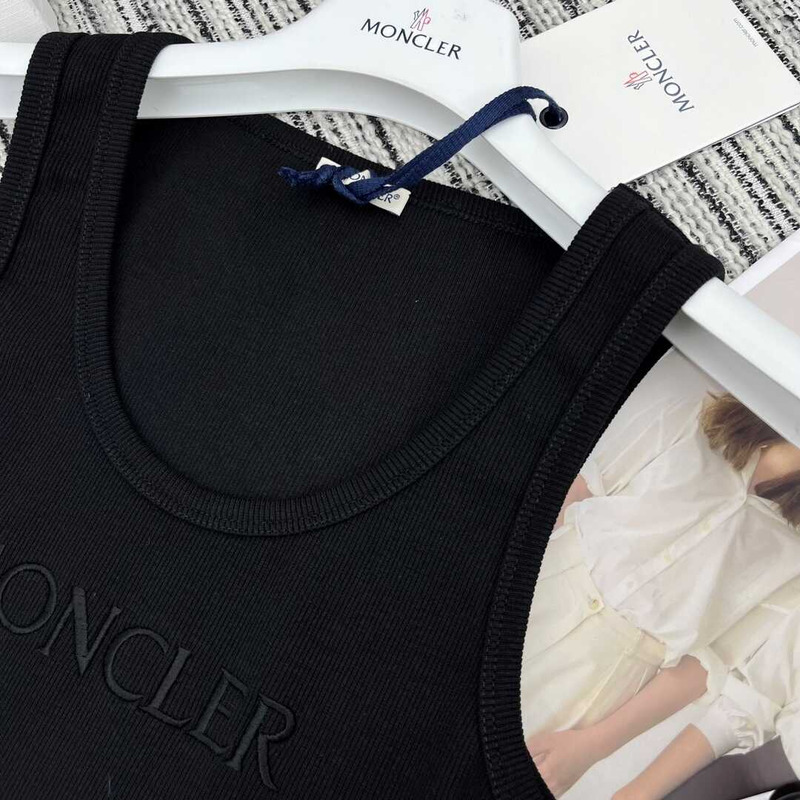 Moncler Logo Tank Top Black