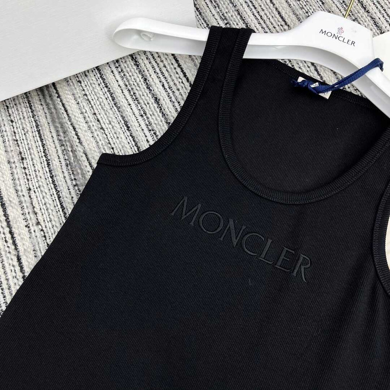 Moncler Logo Tank Top Black