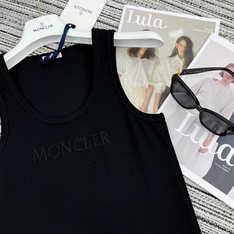 Moncler Logo Tank Top Black