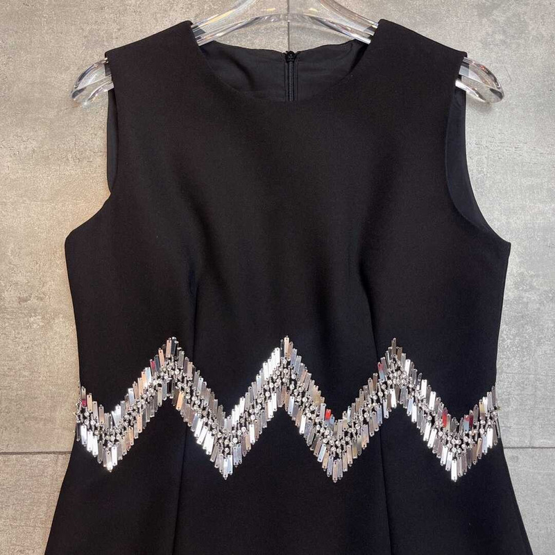 Miu Miu Sequin Embellished Dress Black