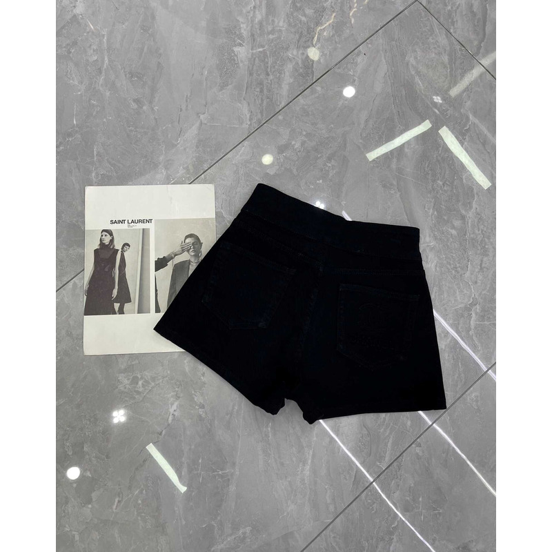 Ch*el denim short black