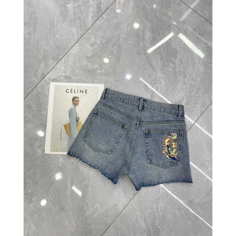 Ch*el denim short blue