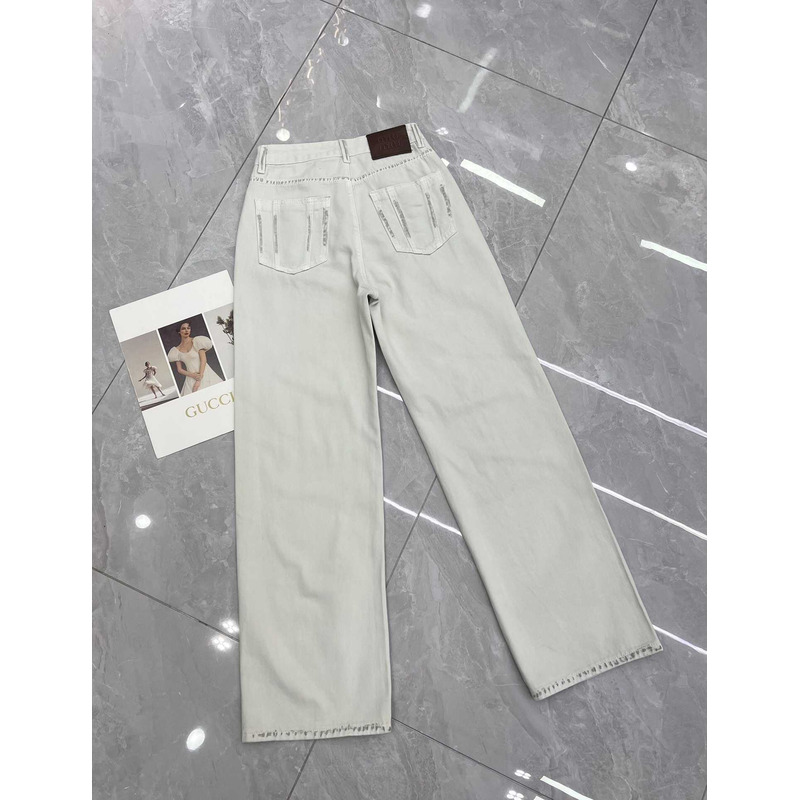 Miu Miu Denim Jeans White