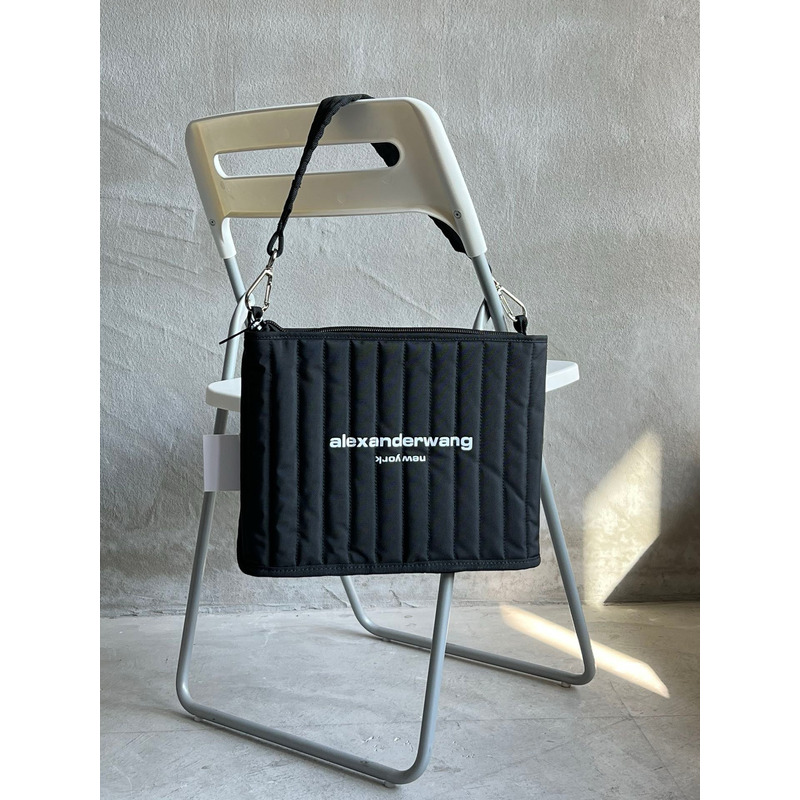 Alexander Wang Elite Shoulder Bag In Black Nylon