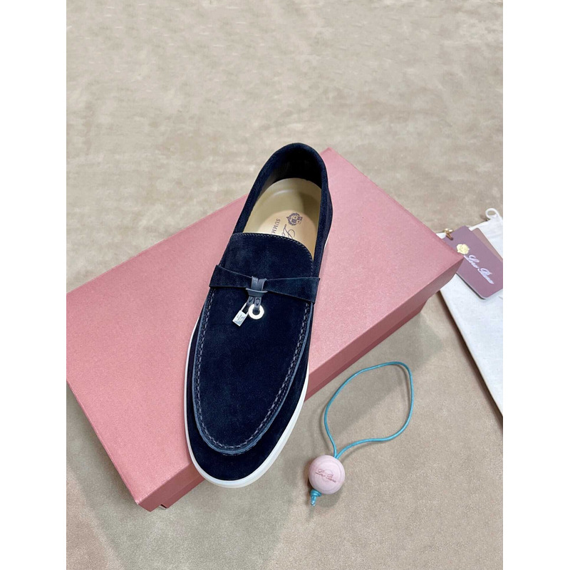 Loro Pina Men Dark Blue Loafers