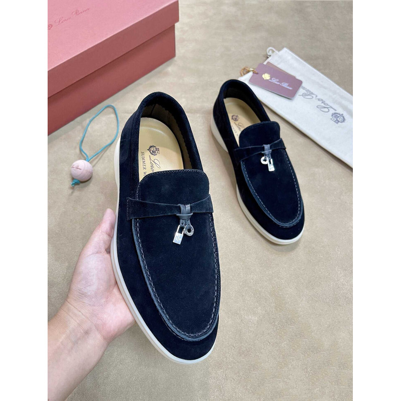 Loro Pina Men Dark Blue Loafers