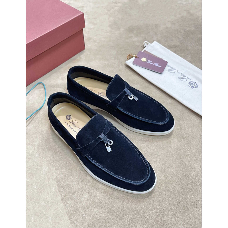 Loro Pina Men Dark Blue Loafers