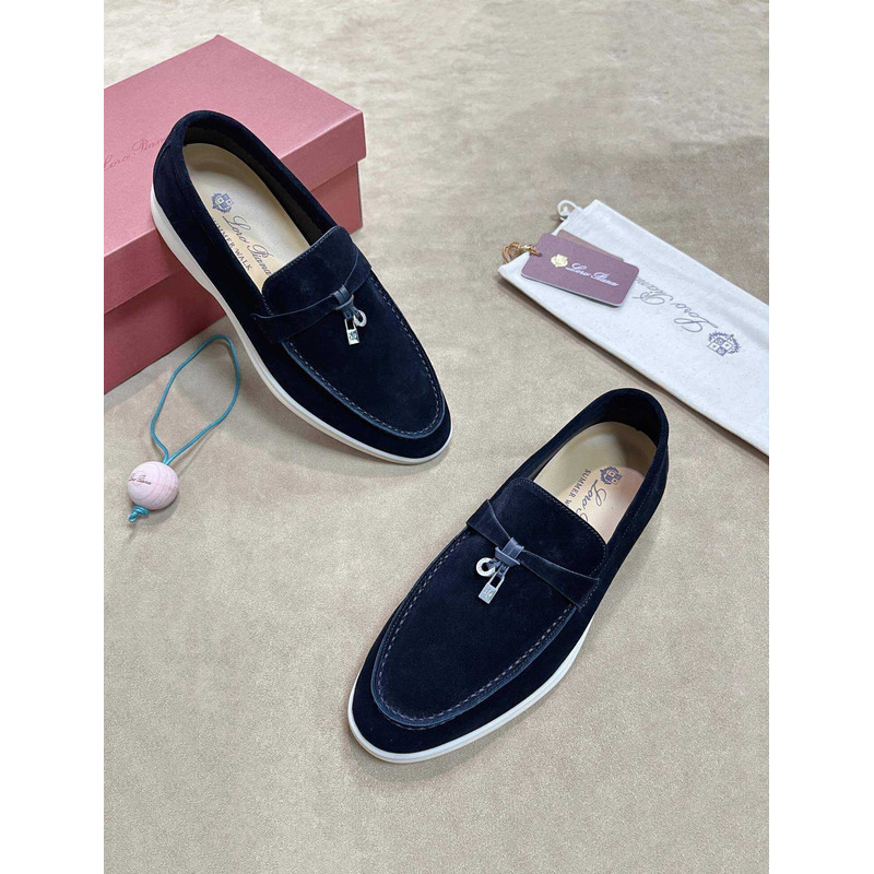 Loro Pina Men Dark Blue Loafers