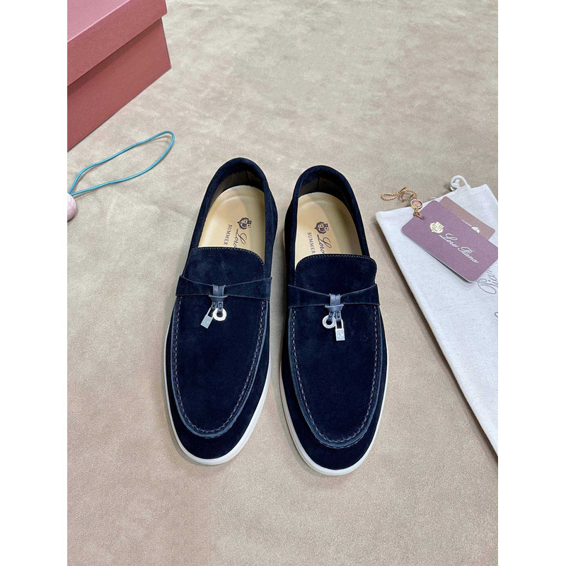 Loro Pina Men Dark Blue Loafers