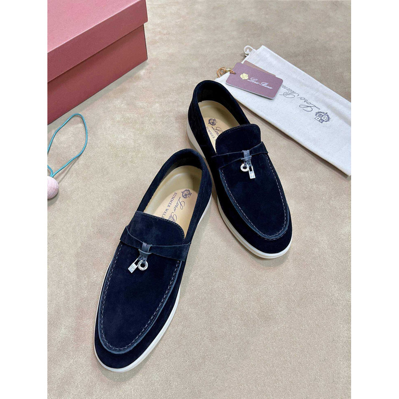 Loro Pina Men Dark Blue Loafers