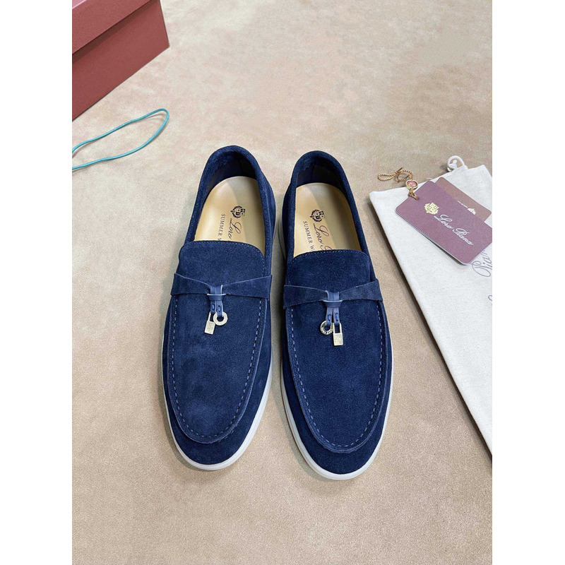 Loro Pina Men Blue Loafers