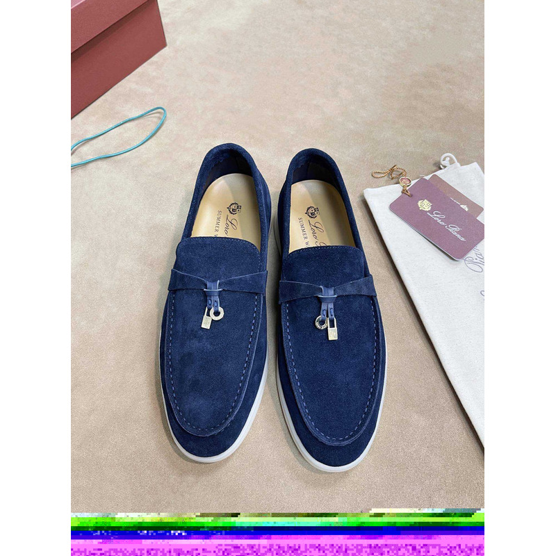 Loro Pina Men Blue Loafers