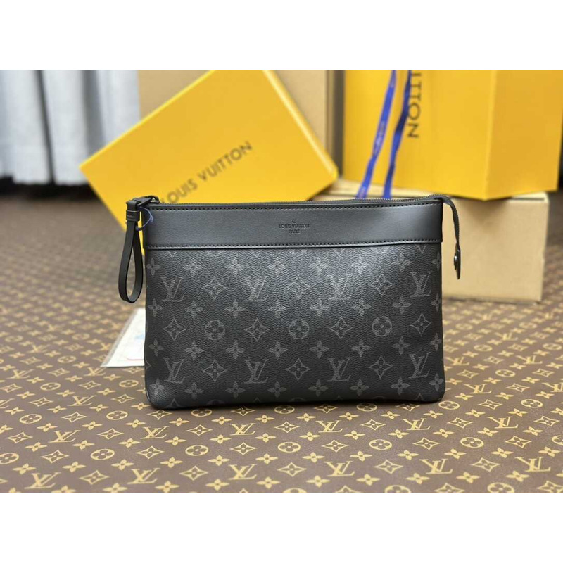 l**is V*t*n voyage souple grey / black monogram bag