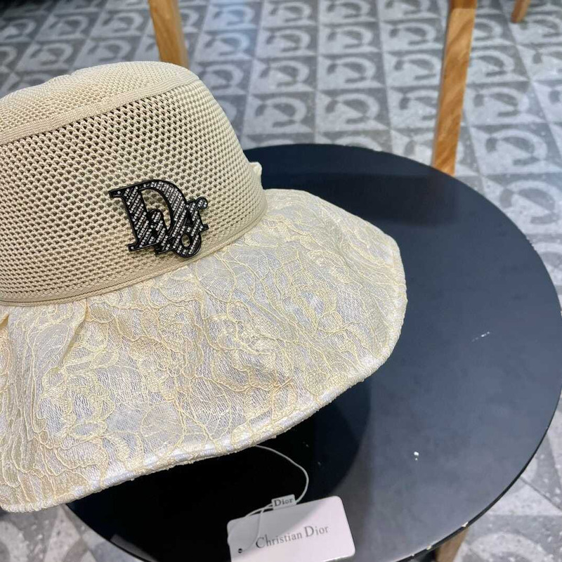 D*or logo bucket hat in beige