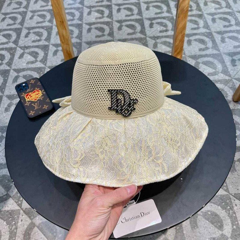 D*or logo bucket hat in beige