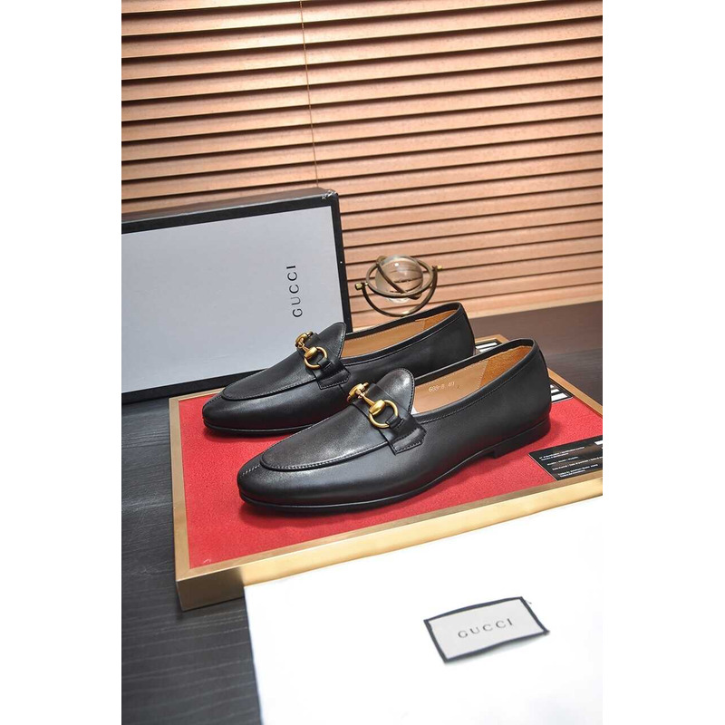 G*u*i jordan leather loafers