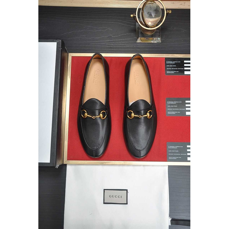 G*u*i jordan leather loafers