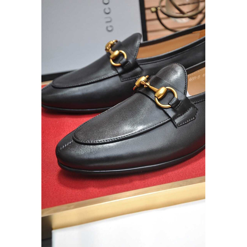 G*u*i jordan leather loafers