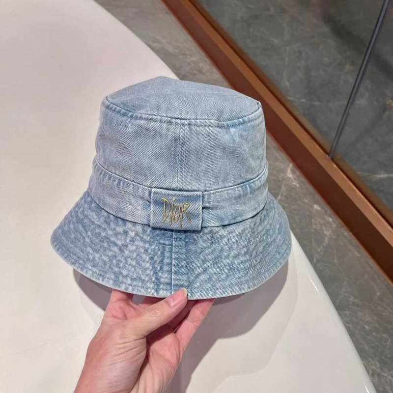 D*or logo bucket hat in blue