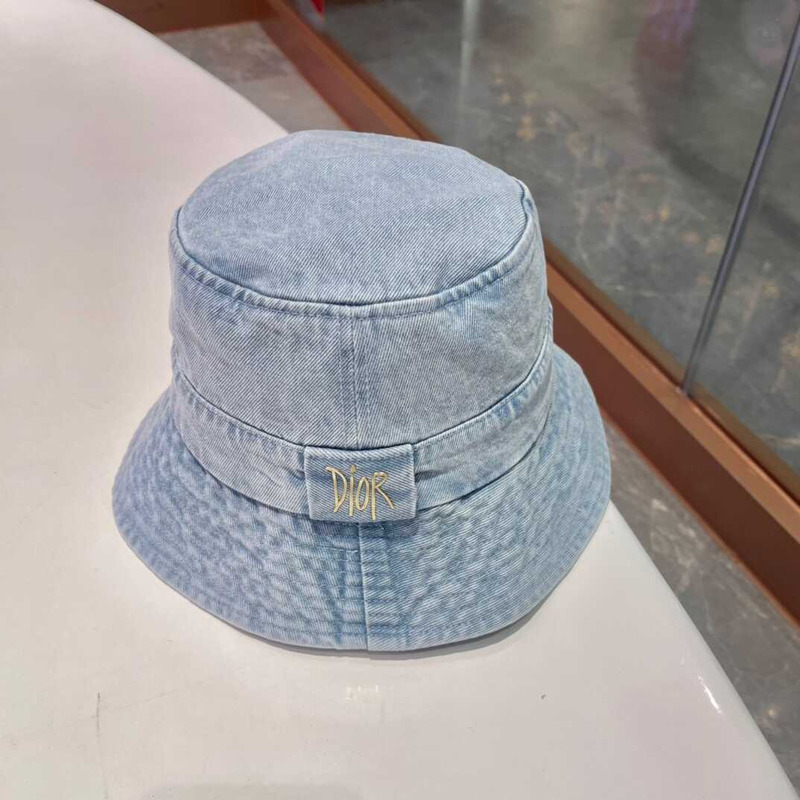 D*or logo bucket hat in blue