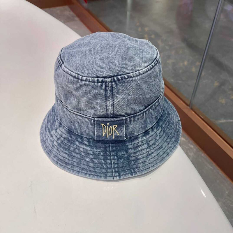 D*or logo bucket hat in blue