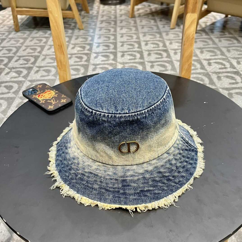 D*or logo bucket hat in blue