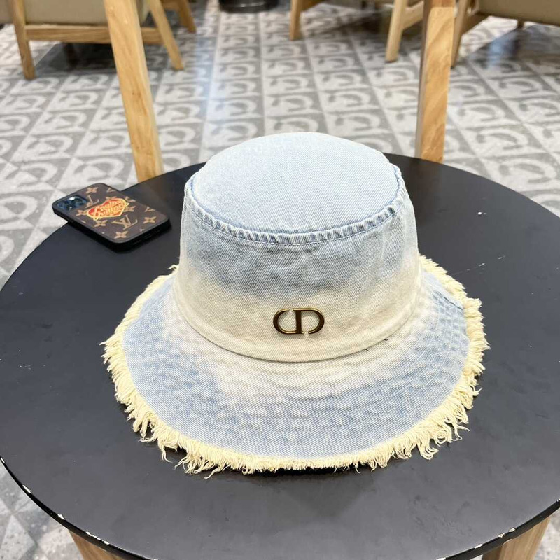 D*or logo bucket hat in blue