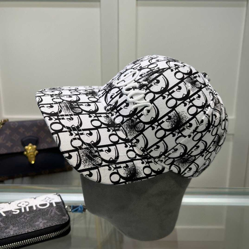 D*or logo oblique print cap