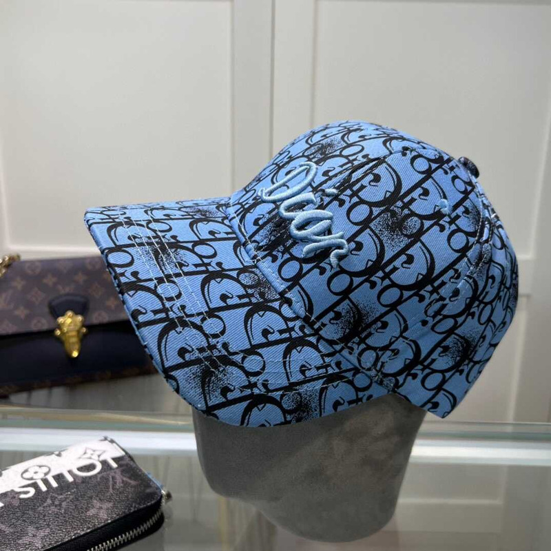 D*or logo oblique print cap