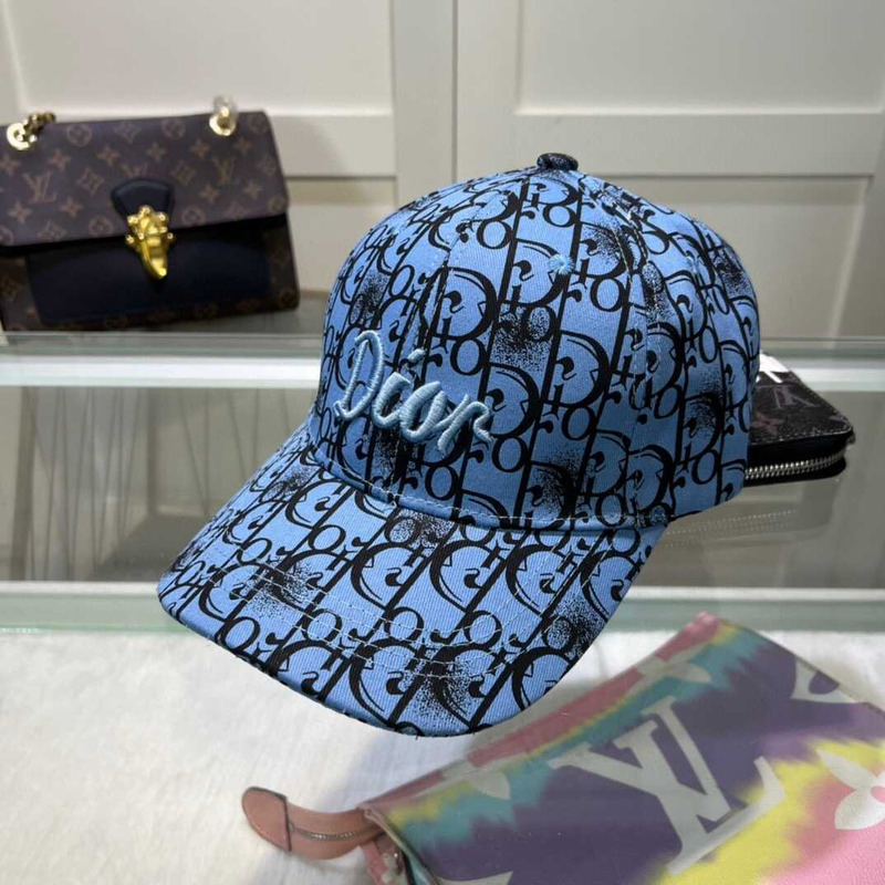 D*or logo oblique print cap