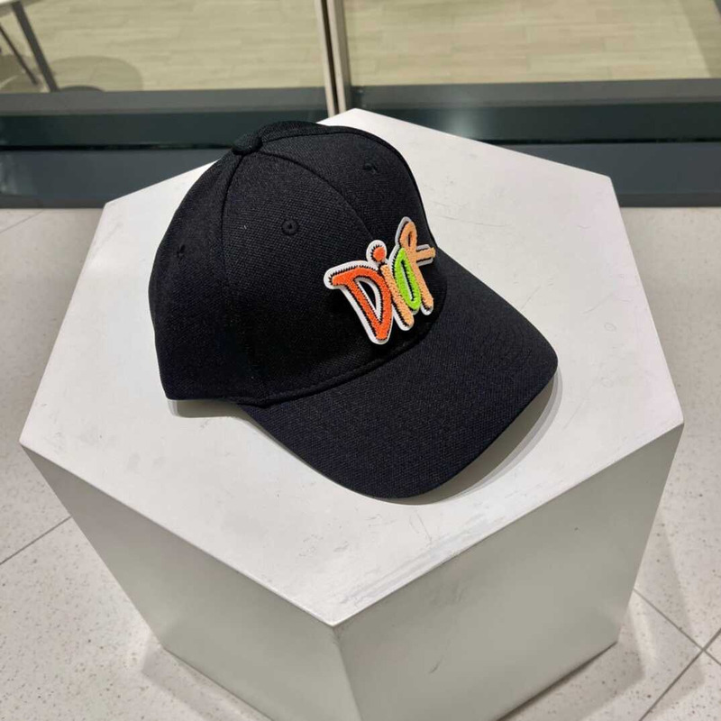 D*or logo baseball cap in black