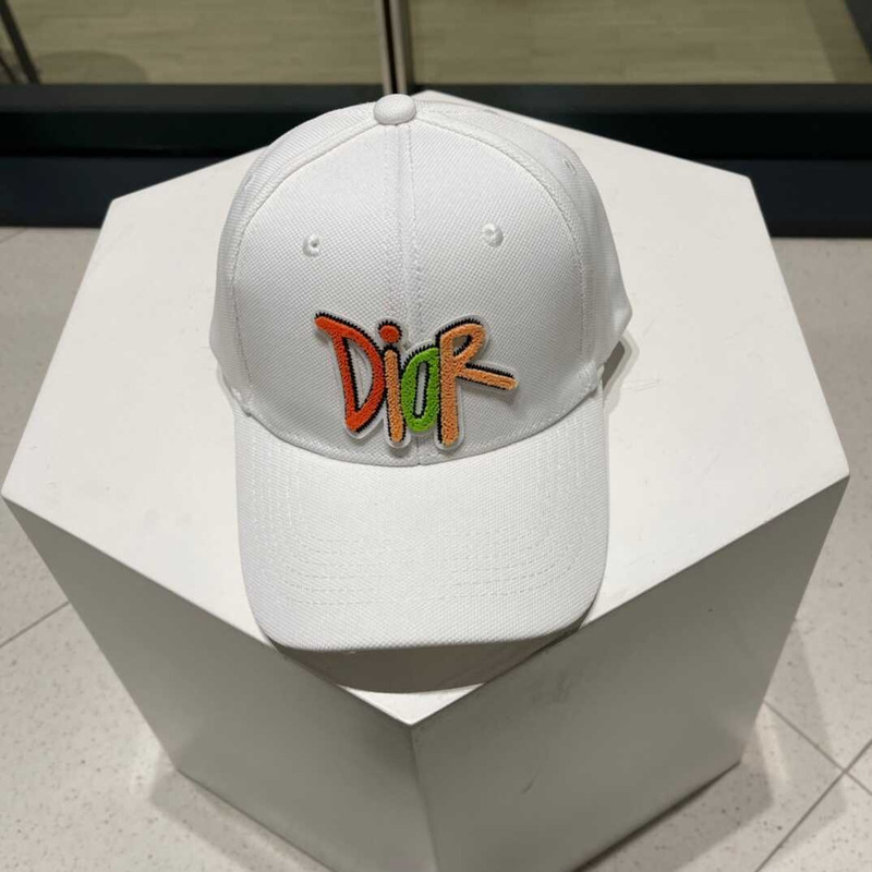 D*or logo baseball cap in white