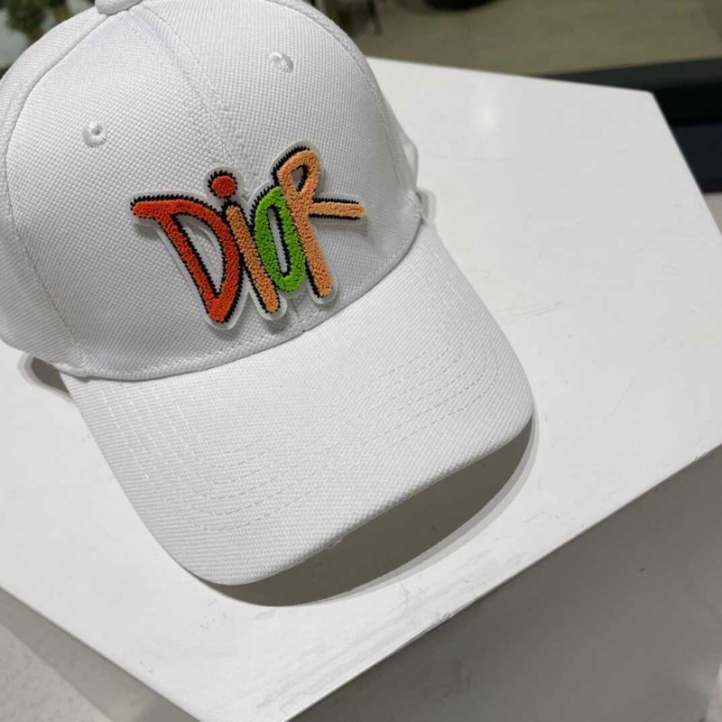 D*or logo baseball cap in white