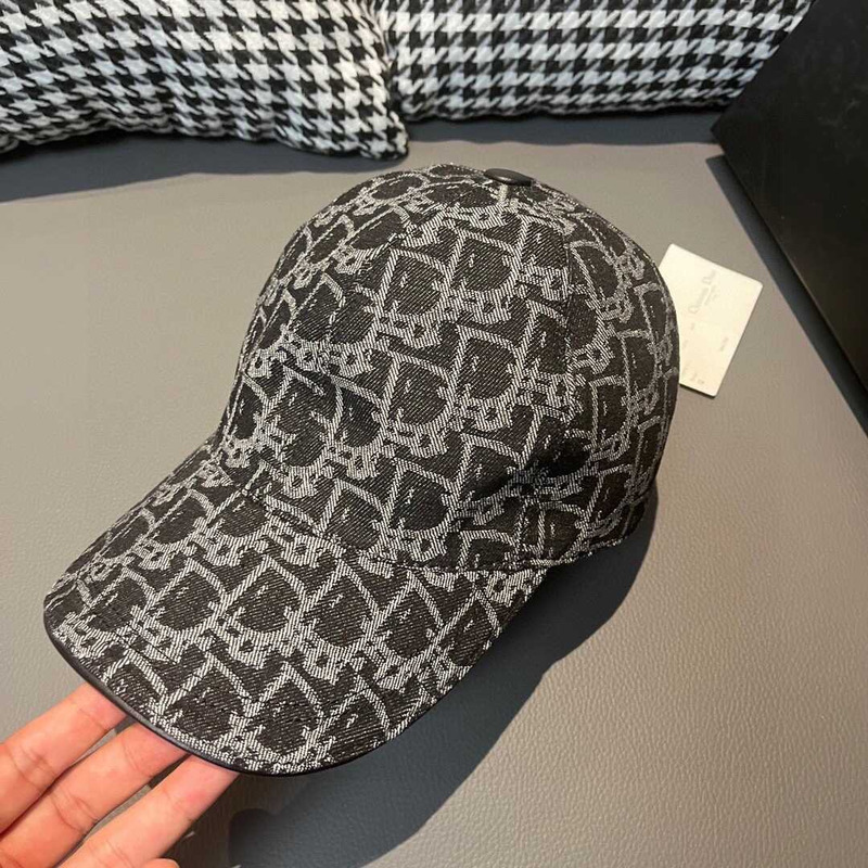 D*or oblique print baseball cap