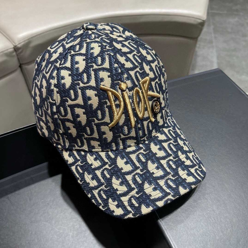 D*or logo oblique print cap