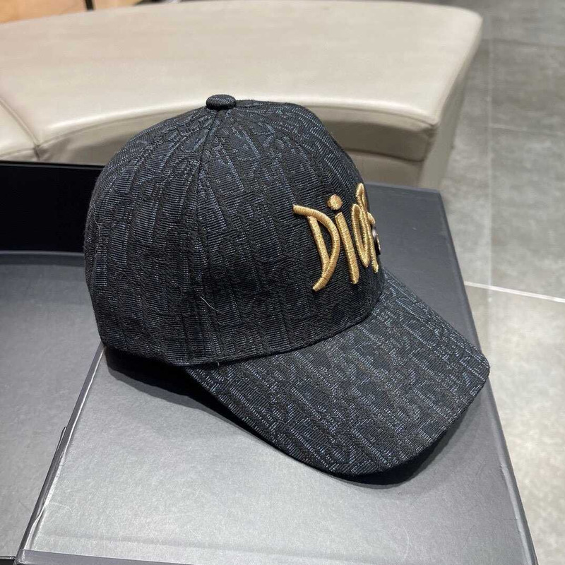 D*or logo oblique print cap