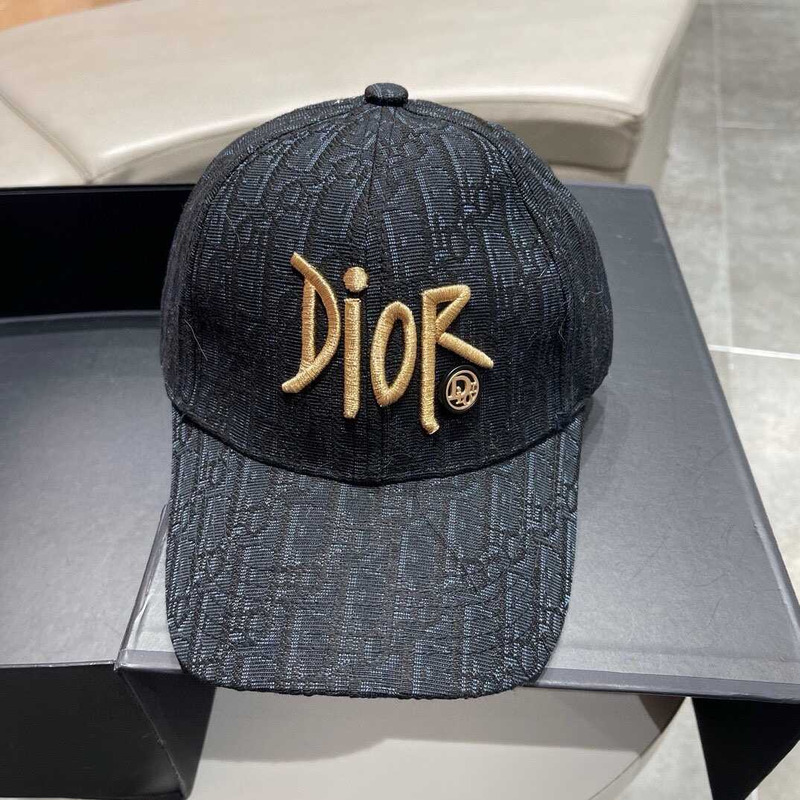 D*or logo oblique print cap