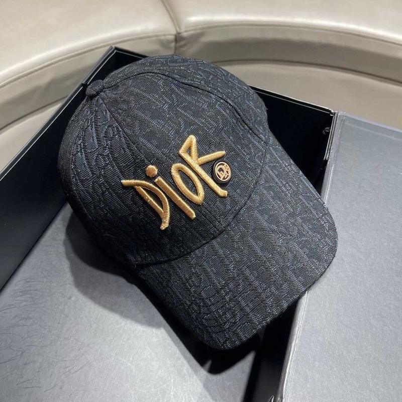 D*or logo oblique print cap