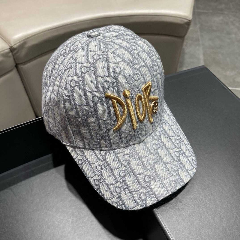 D*or logo oblique print cap