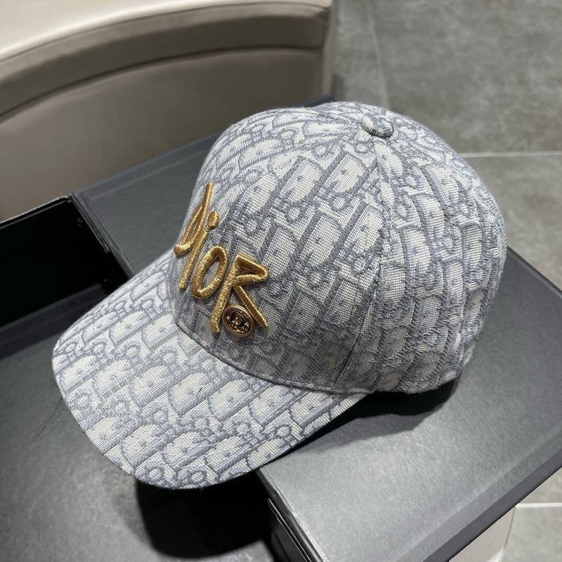 D*or logo oblique print cap